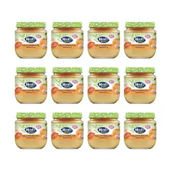 پکیج 12 تایی پوره موز گلابی نارنگی 125 گرم هرو بیبی herobaby