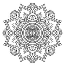 رنگ آمیزی بزرگسالان طرح ماندالا کد 0036