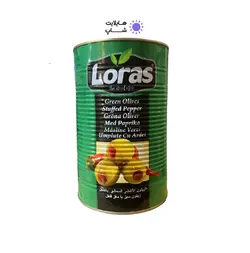 زیتون سبز فلفلی لوراس Loras 5kg