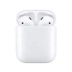 هدفون بی‌ سیم اپل مدل AirPods 2 همراه با محفظه شارژ