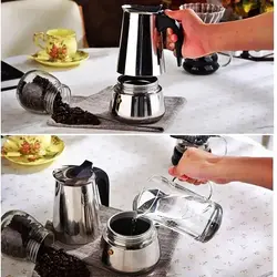 قهوه جوش استیل 2 کاپ