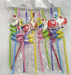 نی پیچی استیکر دار 6 عددی
