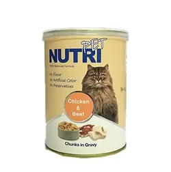 کنسرو غذا گربه نوتری مدل مرغ و گوشت وزن 425 گرم
