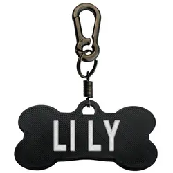 پلاک سگ طرح Lily