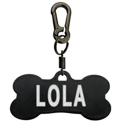 پلاک سگ طرح Lola