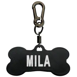 پلاک سگ طرح Mila