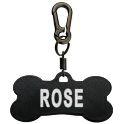پلاک سگ طرح Rose