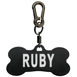 پلاک سگ طرح Ruby