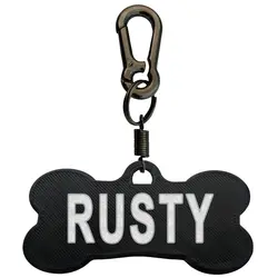 پلاک سگ طرح RUSTY