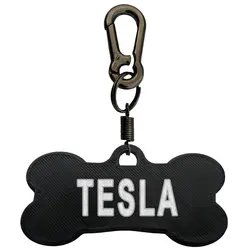 پلاک سگ طرح Tesla