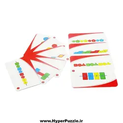 بازی فکری نخ و دکمه رنگی رنگی 48 تایی