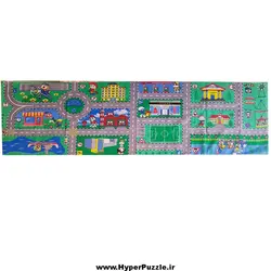 زیرانداز بازی کودک شهر ابعاد 190x64cm - هایپرپازل