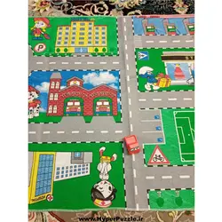 زیرانداز بازی کودک شهر ابعاد 190x64cm - هایپرپازل