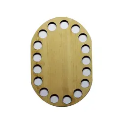 کفی تریکو بافی طرح بیضی 10x7cm