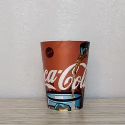 لیوان پلاستیکی طرح کوکاکولا
