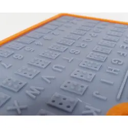 لوح برجسته حروف بریل فارسی و انگلیسی (دو زبانه)