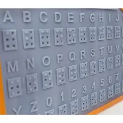 لوح برجسته حروف بریل فارسی و انگلیسی (دو زبانه)