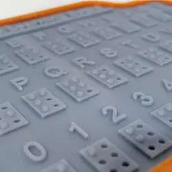 لوح برجسته حروف بریل فارسی و انگلیسی (دو زبانه)