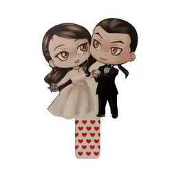 گیره عکس مگنتی طرح عروس و داماد