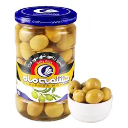 کنسرو زیتون شور چشمه ماه 700 گرم