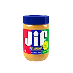 کره بادام زمینی کرانچی جیف JIF وزن 454 گرم