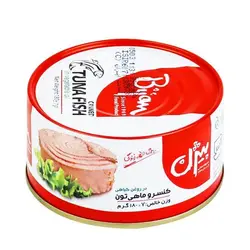 کنسرو تن ماهی در روغن گیاهی بیژن 180 گرم