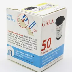 نوار تست قند خون گالا GALA بسته 50 عددی