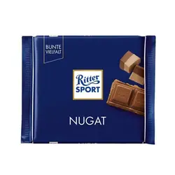شکلات شیری نوقا ریتر اسپرت Ritter sport وزن 100 گرم