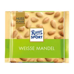 شکلات سفید بادام ریتر اسپرت Ritter sport وزن 100 گرم