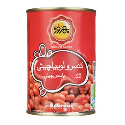 کنسرو لوبیا چیتی با سس چیلی بهروز 380 گرم