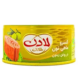 کنسرو تن ماهی در روغن زیتون لادن طلایی 180 گرم