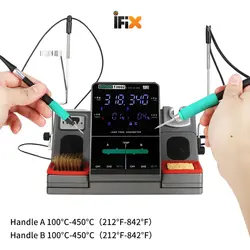 هویه دو قلو سوگون Sugon T3602 به همراه دو عدد نوک هویه اورجینال JBC و دستگاه کالیبراتور دما S-191