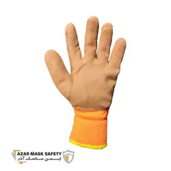 دستکش حوله ای قهوه ای تانگ وانگ - ایمن ماسک آذر