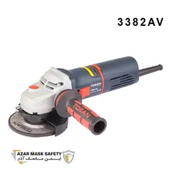 مینی فرز آهنگری 115 میلیمتری دیمر دار 850 وات توسن مدل 3382AV - ایمن ماسک آذر