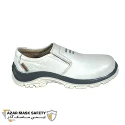 کفش ایمنی ساق کوتاه ارک مدل اپنکا کشی سفید PU-TPU