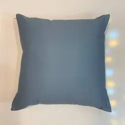 کوسن 45*45 با روکش زیپی (پارچه مبلی نرم و لطیف) رنگ آبی نفتی - اینترزیست