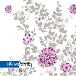 پرده حمام طرح گل flower - اینترزیست