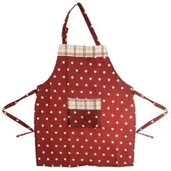 پیشبند کتان رزین تاژ طرح خالدار قرمز