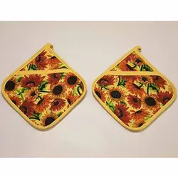 دستگیره اشپزخانه رزین تاژ طرح آفتابگردان چاپی