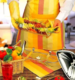 دستگیره قابلمه کتان طرح رابید صورتی