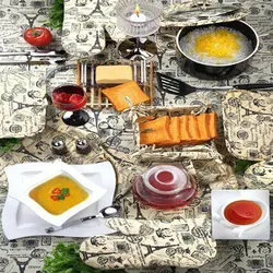دستمال سفره چاپی رزین تاژ طرح ایفل