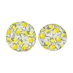 دمکن کتان 3 تکه کشدار رزین تاژ طرح لیمو