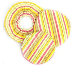 دمکن کتان3 تکه کشدار رزین تاژ طرح اسپرید صورتی