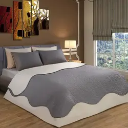 روتختی یکنفره رنگ طوسی روشن-صورتی روشن