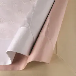 رومیزی حاشیه دار 8 نفره مستطیل 220*150 مینا کرم