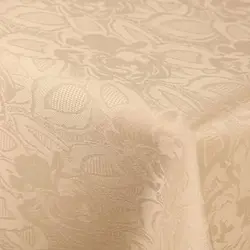 رومیزی ژاگارد 8 نفره مستطیل 220*150 طرح رز کرم
