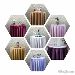 رومیزی ساتن پنبه 4نفره مربع 150*150 رنگ شکلاتی