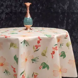 رومیزی سفره ای متری پانو کتان رزین تاژ طرح سلوا