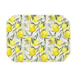 زیر بشقابی پارچه ای طرح لیمو