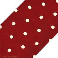 زیر بشقابی رزین تاژ کتان طرح خالدار قرمز